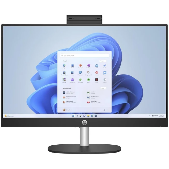 HP 24-cr1000i AIO Desktop PC 23.8" - Intel Core Ultra 5 125U 1.3GHz - 512GB - Jet Black - 8GB RAM - 23.8 Inch by HP - Image 1