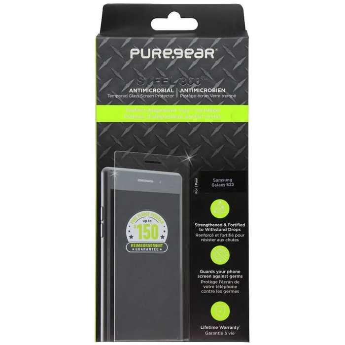 PureGear Steel 360 Screen Protector for Samsung Galaxy S23 - Clear by PureGear - Image 3