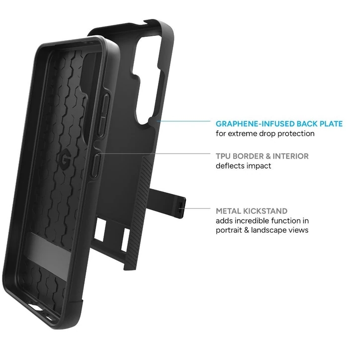 ZAGG Denali Phone Case with Stand for Samsung Galaxy S24 - Cobalt Blue - Brand New by ZAGG - Image 4