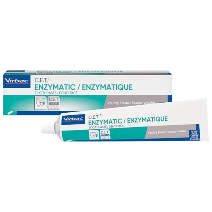 Virbac C.E.T.(R) Enzymatic Toothpaste| Tartar & Plaque Control for Fresh Breath | Pet Dental Care Toothpaste | Poultry Flavor, 2.5 oz by Virbac - Image 2