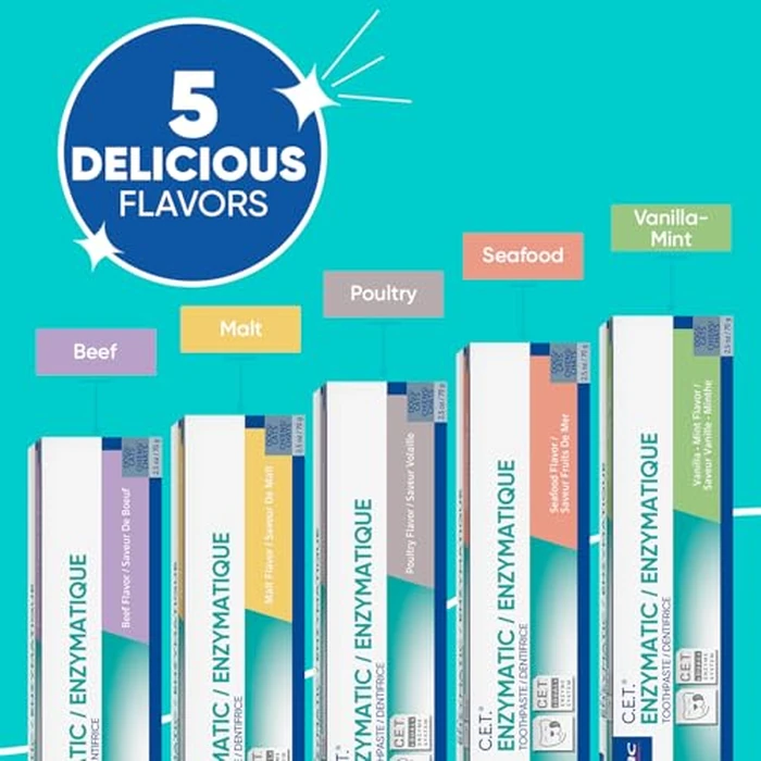 Virbac C.E.T.(R) Enzymatic Toothpaste| Tartar & Plaque Control for Fresh Breath | Pet Dental Care Toothpaste | Poultry Flavor, 2.5 oz by Virbac - Image 6