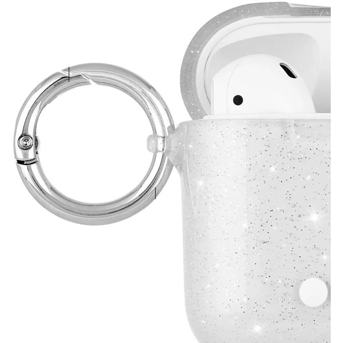 Case-Mate Case for AirPods with Ring Clip and Neck Strap - Sheer Crystal by Case-Mate - Image 3