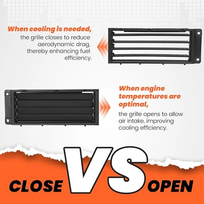 HECASA Active Grille Shutter w/o Motor Compatible with 2016-2025 Chevy Chevrolet Malibu/Bolt EV/EUV Buick LaCrosse Replacement for 23278689 GM1206116 Radiator Shutter Plastic by HECASA - Image 6