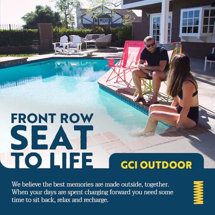 GCI Outdoor Comfort Pro Rocker Camping Chair | Portable Folding Rocking Chair with Durable Armrests & Drink Holder - Sweet Tea by GCI Outdoor - Image 6