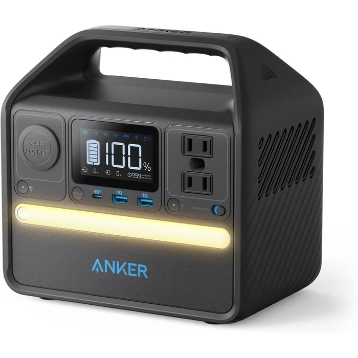 Anker 521 Portable Power Station (PowerHouse 256Wh | 200W) - Black by Anker - Refurbished - Excellent condition - US$187.49