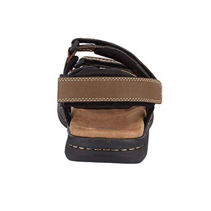 DOCKERS Mens Newpage Outdoor Sport Sandals for Men - Memory Foam Comfort & Adjustable Straps, Dark Tan, 9 Wide by DOCKERS - Image 4