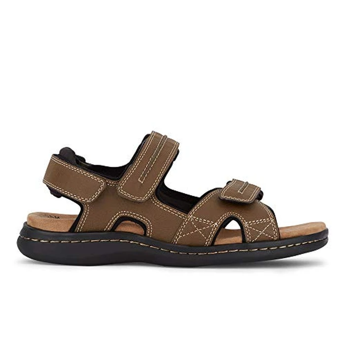 DOCKERS Mens Newpage Outdoor Sport Sandals for Men - Memory Foam Comfort & Adjustable Straps, Dark Tan, 9 Wide by DOCKERS - Image 7