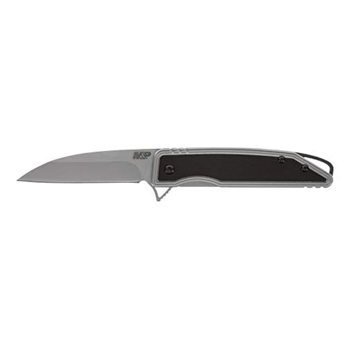 Smith & Wesson M&P Sear 7in High Carbon S.S. Assisted Folding Knife with 3in Wharncliffe Blade and Stainless/G10 Handle for Outdoor, Tactical, Survival and EDC, Black, One Size by Smith & Wesson - Image 1
