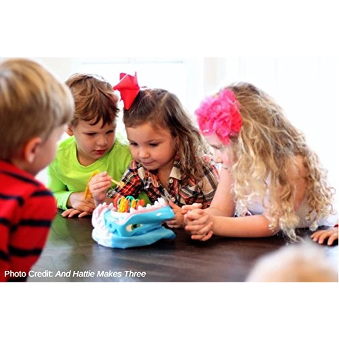 Shark Bite -- Roll the Die and Fish for Colorful Sea Creatures Before the Shark Bites Game! by Pressman Blue Sky, 5" by Pressman - Image 2