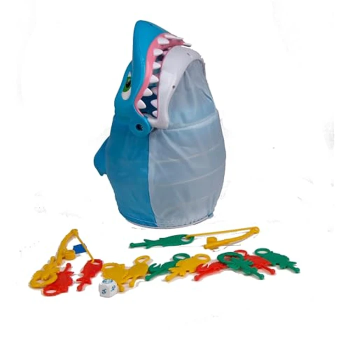 Shark Bite -- Roll the Die and Fish for Colorful Sea Creatures Before the Shark Bites Game! by Pressman Blue Sky, 5" by Pressman - Image 5