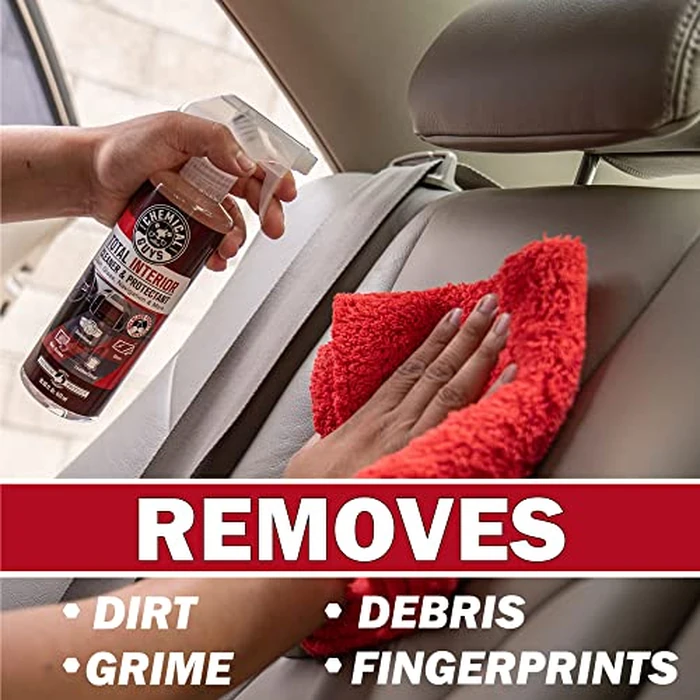 Chemical Guys Total Interior Sprayable Cleaner and Protectant Multi-Scent 3 Pack (Fresh, Black Cherry & New Car), Safe for Cars, Trucks, SUVs, Jeeps, Motorcycles, RVs & More, (3) 16 fl oz Bottles by Chemical Guys - Image 4