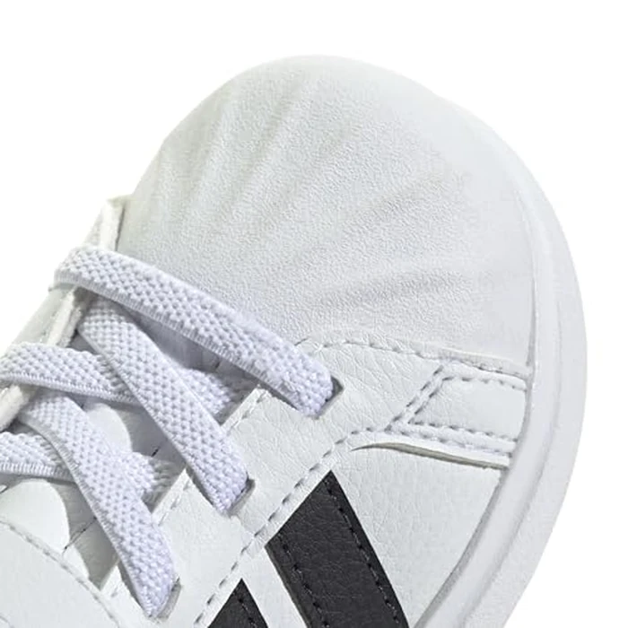 Adidas Unisex-Baby Streetalk Elastic Lace, White/Black/Black, 6 by adidas - Image 4