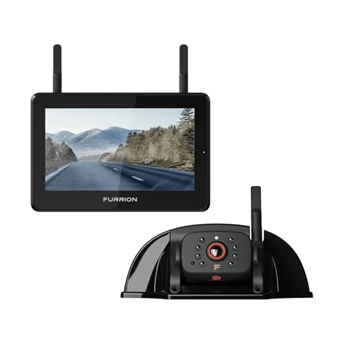 Furrion Vision S+ RV Observation System with 7" Monitor, Sharkfin, Infrared Night Vision, Live Streaming, Wide Viewing Angle - FOS7HTASF by Furrion - Used - Acceptable condition - US$349.49