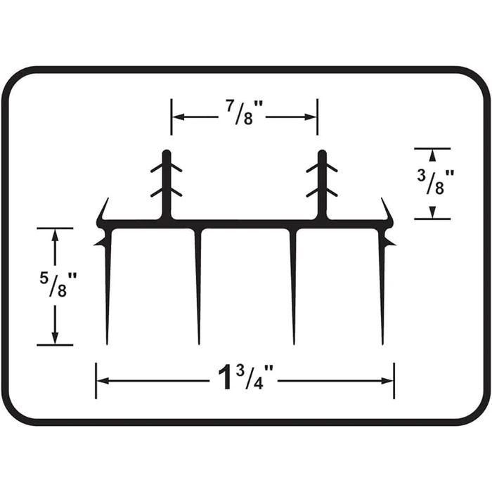 M-D Building Products 67967 Kerf Style 36 Inch Vinyl Replacement Door Bottom with Vinyl Fins, Brown (2 Pack) by M-D Building Products - Image 3