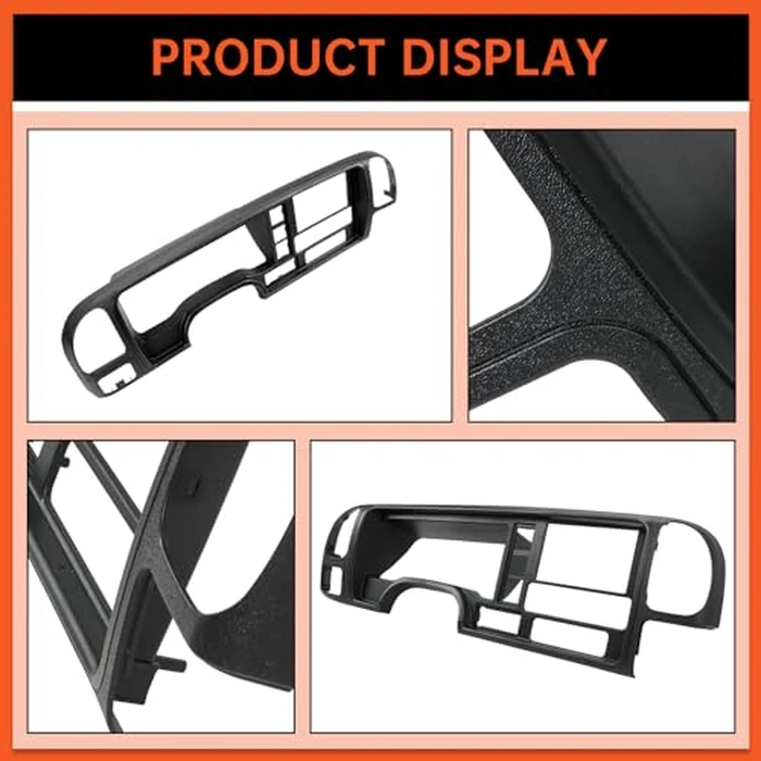 ECOTRIC Double Din Dash Panel Compatible with 1995-2002 GMC Sierra Chevy Silverado C/K Truck SUV Suburban full-size Center Console Cover Trim Bezel Dashboard Replacement Radio Stereo Wire Harness by ECOTRIC - Image 5