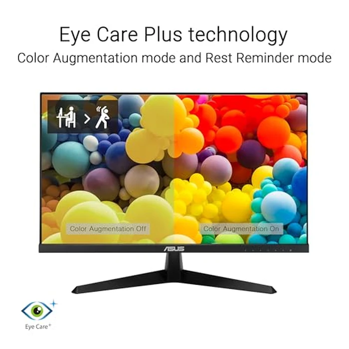 ASUS 24 inch 120Hz Gaming Office Computer Monitor (VY249HGR) - 1080p(Full HD), IPS, 120Hz, 1ms, Adaptive Sync, Eye Care Plus, Blue Light Filter, Flicker Free, SmoothMotion, DisplayWidget, 3yr warranty by ASUS - Image 5