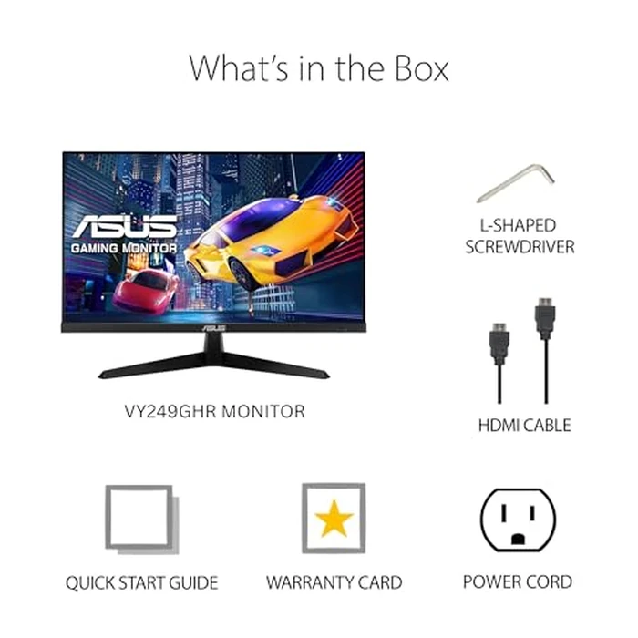 ASUS 24 inch 120Hz Gaming Office Computer Monitor (VY249HGR) - 1080p(Full HD), IPS, 120Hz, 1ms, Adaptive Sync, Eye Care Plus, Blue Light Filter, Flicker Free, SmoothMotion, DisplayWidget, 3yr warranty by ASUS - Image 7