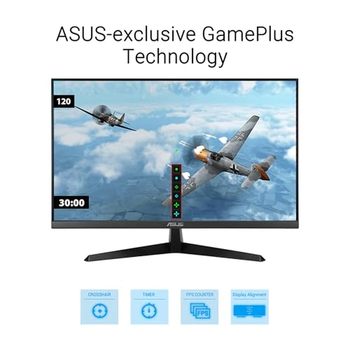 ASUS 24 inch 120Hz Gaming Office Computer Monitor (VY249HGR) - 1080p(Full HD), IPS, 120Hz, 1ms, Adaptive Sync, Eye Care Plus, Blue Light Filter, Flicker Free, SmoothMotion, DisplayWidget, 3yr warranty by ASUS - Image 8