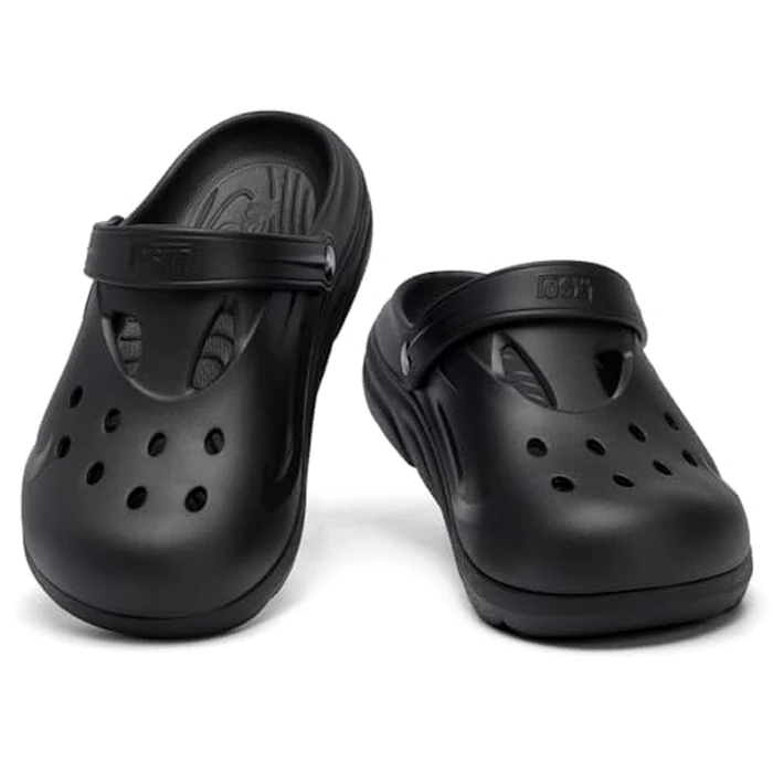 Lxso Mens Orthotic Clogs Garden Shoes Recovery Sport Sandals Arch Support Slip-on Mules Outdoor Beach Slippers Plantar Fasciitis (Black, Adult, Men, 11.5, Numeric, US Footwear Size System, Medium) by Lxso - Image 3