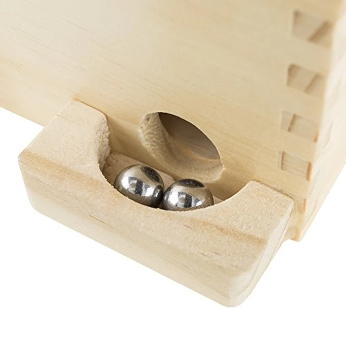 Labyrinth Game - Wooden Puzzle Maze with Two Steel Marbles - 11” x 9.25” Compact Handheld Labyrinth - Classic Mind-Challenging Kids Games for Ages 6 and Up by Hey Play by HEY! PLAY! - Image 5