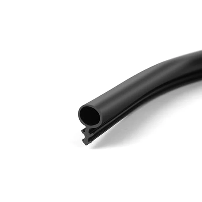 Windows Kerf Weather Stripping Seal Strip, Bulb Bubble Kerf Mount, TPE Flange Easily Applied to Door Frame Card Slot Installation (1/4" Bulb Diameter x 30' Long, Black) by Gangdise - Image 1