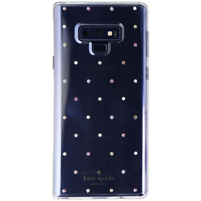 Kate Spade Hardshell Phone Case for Galaxy Note9 - Pin Dot Gems (Clear) by Kate Spade - Refurbished - Brand New condition - US$13.43