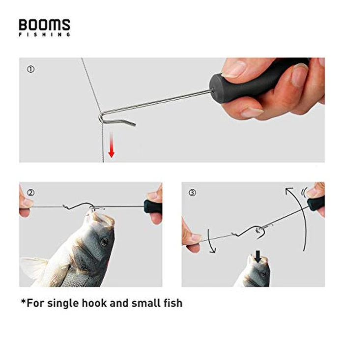 Booms Fishing R05 Fish Hook Remover, Dehooker for Saltwater and Freshwater, 7 inch Fish Hook Quick Removal Device, Portable Fish Accessories and Tools, 2pcs by Booms Fishing - Image 5