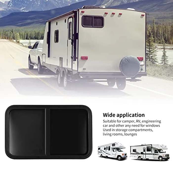 Sonew RV Sliding Window, Waterproof Sliding Black RV Window with Net, Replacement RV for 0.2-0.28’’/2.08-2.12’’ Wall Thickness(31.5" Wx19.68 H) by Sonew - Image 5