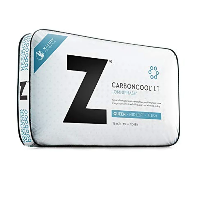 Z CARBONCOOL LT Plus OMNIPHASE Phase Change Material Memory Foam Pillow - Continual Temperature Regulation with Cool Surface - Mid-Loft - King by MALOUF - Image 7