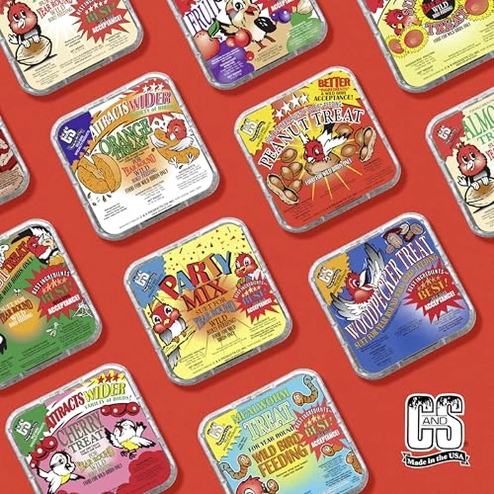 C&S Peanut Suet Treat, Suet Cakes for Wild Birds Including Nuthatches, Woodpeckers and Chickadees, Pack of 8 by C&S - Image 7