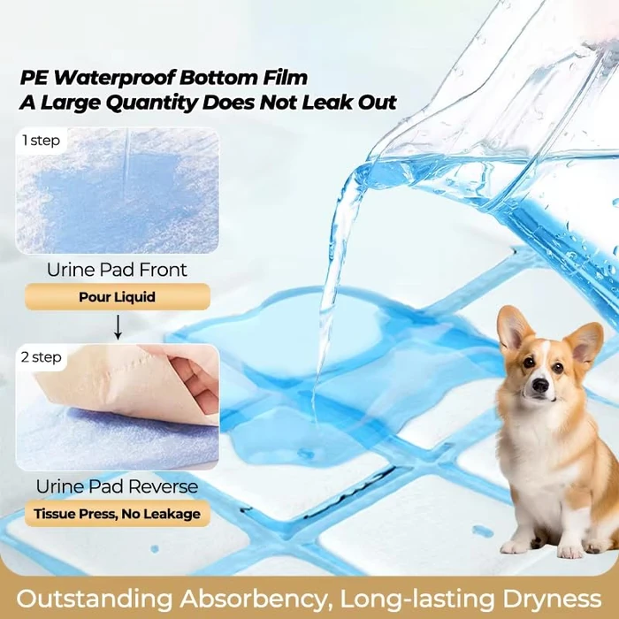 Pet Sphere Dog Pee Pads - Puppy Pads 100 Count - 33 x 45 Dog Training Pads - Potty Pads for Dogs - 6 Layer Super Absorbent Puppy Essentials - Disposable Potty Pads for Dogs by Pet sphere - Image 4