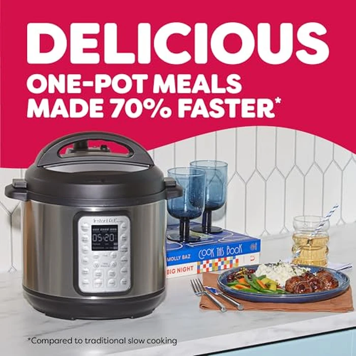 Instant Pot Duo Plus 9-in-1 Multicooker, Pressure Cooker, Slow Cook, Rice Maker, Steamer, Sauté, Yogurt, Warmer & Sterilizer, Includes App with Over 800 Recipes, Stainless Steel, 6 Quarts by Instant Pot - Image 7