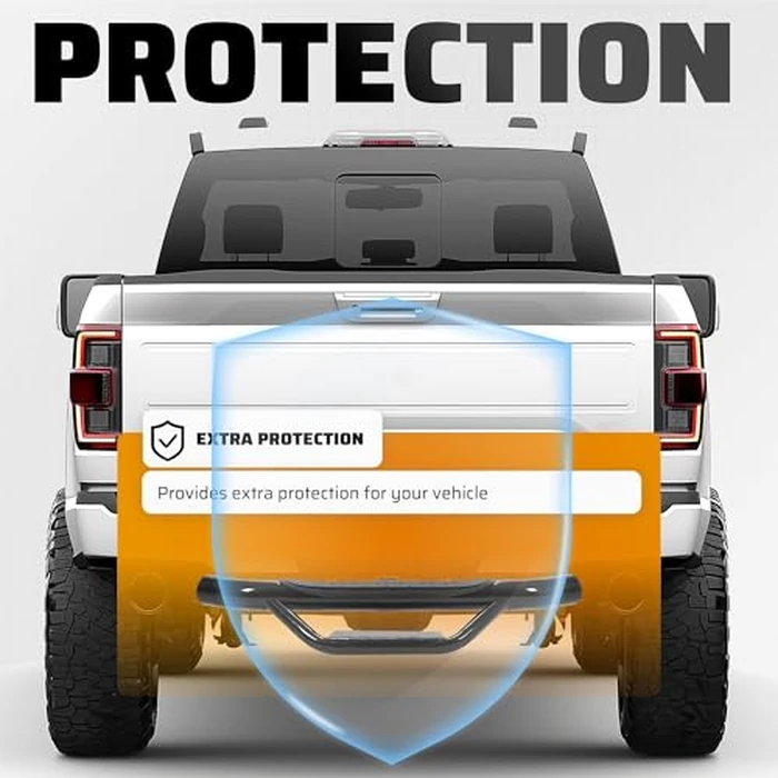 ECOTRIC Universal Bumper Trailer Hitch Step for SUV Trucks Pickups with 2 Inch Receiver, Solid with Hitch Pin & U-Bolts Stabilize, Tow Rear Bumper Guard Protector Steel by ECOTRIC - Image 8