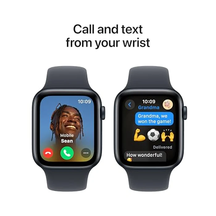 Apple Watch SE (2nd Gen) [GPS 44mm] Smartwatch with Midnight Aluminum Case with Midnight Sport Band S/M. Fitness and Sleep Trackers, Crash Detection, Heart Rate Monitor, Retina Display by Apple - Image 4