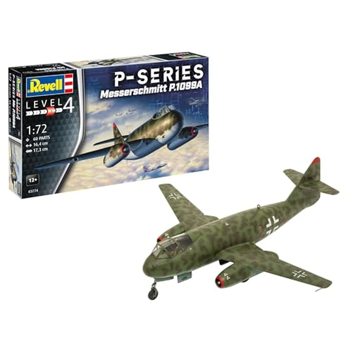 Revell 03774 Messerschmitt P.1099A - P-Series 1:72 Scale Unbuilt/Unpainted Plastic Model Kit by Revell - Used - Very Good condition - US$22.76