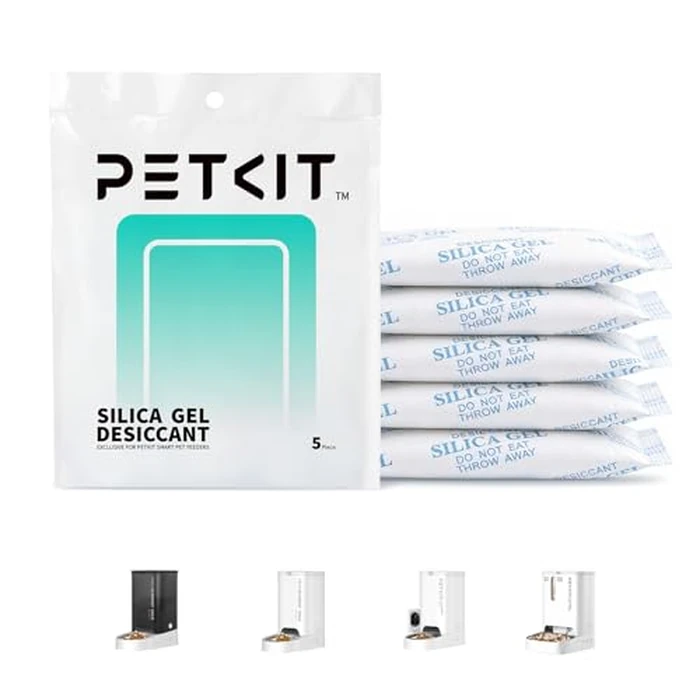 PETKIT Replaced Desiccant Bags for All Automatic Cat Dog Feeders -5 Packs, Pet Feeder Replaced Desiccant, Fresh Keeping by PETKIT - Used - Like New condition - US$13.87
