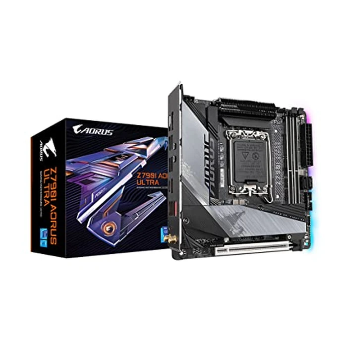 GIGABYTE Z790I AORUS Ultra (LGA 1700/ Intel/ Z790/ Mini-ITX/ DDR5/ Dual M.2/ PCIe 5.0/ USB 3.2 Gen2X2 Type-C/Intel Killer Wi-Fi 6E/ Intel 2.5GbE LAN/Q-Flash Plus/Motherboard) by GIGABYTE - Used - Like New condition - US$293.16