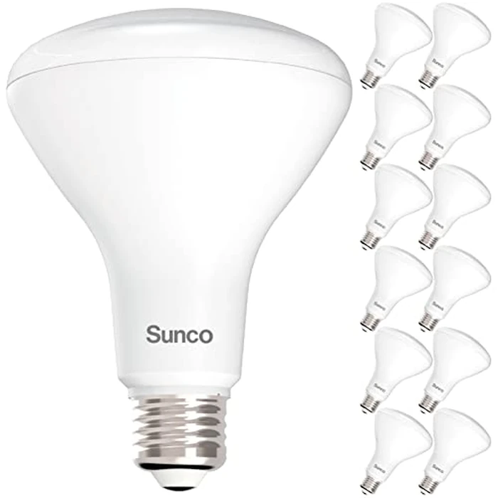 Sunco 12 Pack BR30 Light Bulbs LED, Recessed Can Light Bulbs, Indoor Flood Bulb, 850 LM, 11W (65W Equivalent), 3000K Warm White, Dimmable, E26 Base, for Home, Kitchen, Bedroom UL by Sunco Lighting - Used - Very Good condition - US$24.88