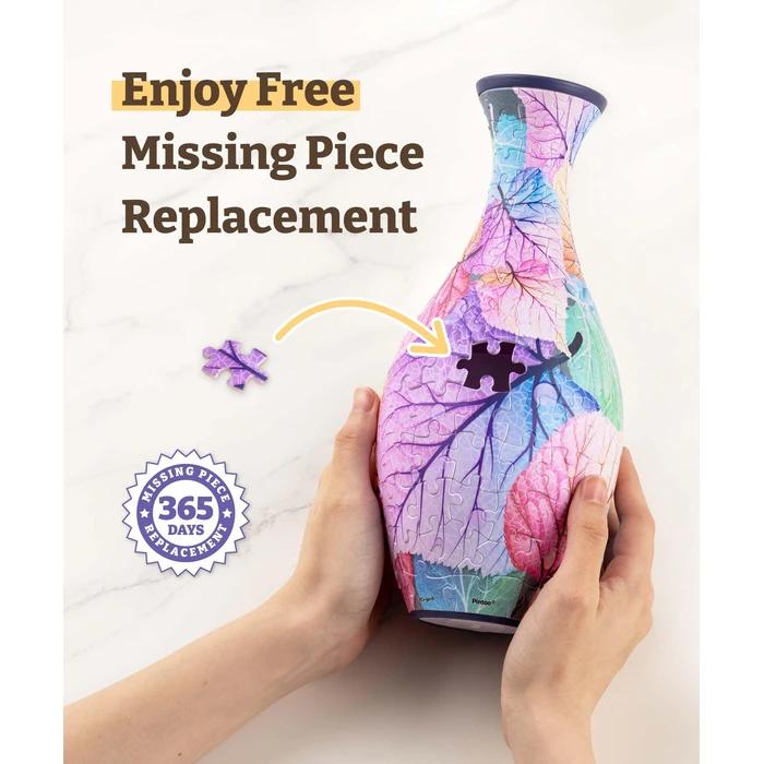 Pintoo 3D Puzzle Vase Unique Flower Vase Made by 160 Curved Plastic Puzzle Pieces House Warming Gift for Flower Arrangements and Home Decoration, for Mom [S1033] (Classic, Blooming Season) by Pintoo - Image 9