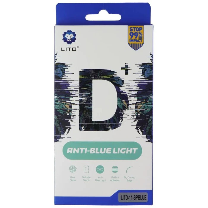 LITO D+ Anti-Blue Light Screen Protector for iPhone 11 (2 Pack) - Clear by LITO - Refurbished - Brand New condition