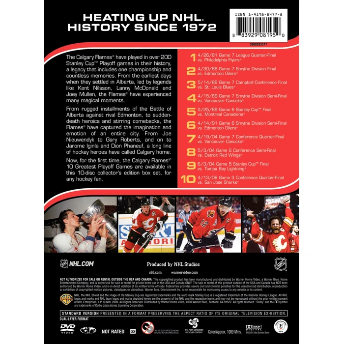 NHL Calgary Flames 10 Great Playoff Games [DVD] by Warner Home Video - Image 2