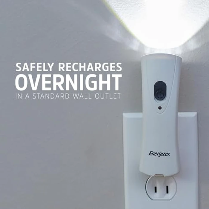 Energizer Auto-On LED Flashlights Rechargeable (3-Pack) for Home Power Failure, Plug in LED Flashlight for Power Outage, Night Light, Hurricane Preparedness by Energizer - Image 5