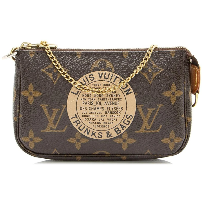 Louis Vuitton Limited Edition Monogram Canvas Trunks & Bags Mini Pochette Accessoires - Coated Canvas - Brown by Louis Vuitton - Image 1