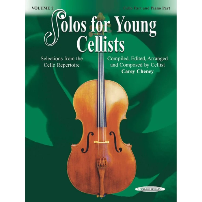 Solos for Young Cellists, Vol. 2: Cello Part and Piano Accompaniment by Alfred Music - Used - Acceptable condition