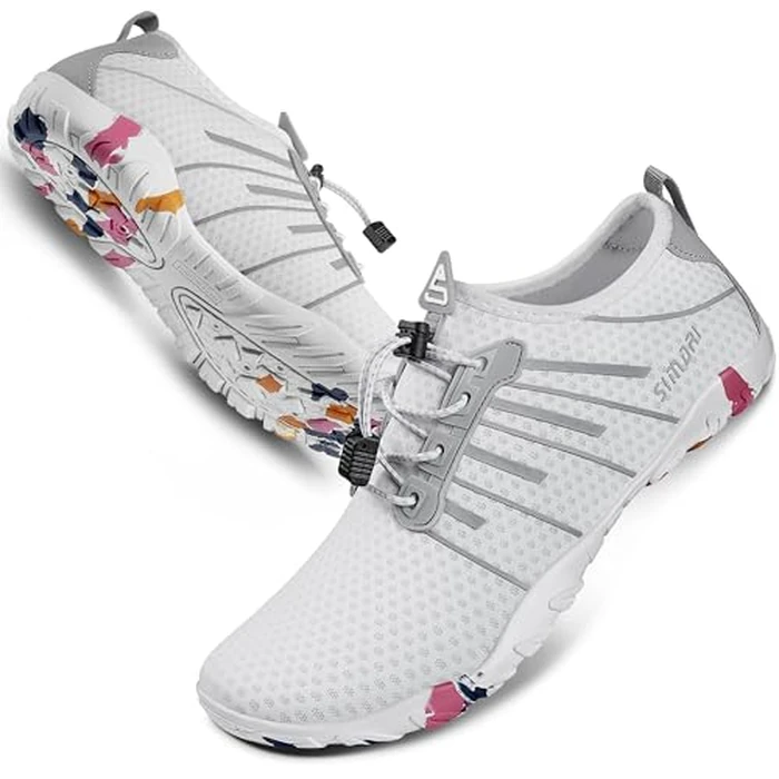 SIMARI Water Shoes for Women Men - Barefoot Quick-Dry Aqua Socks | Lightweight Swim Shoes for Surfing, Swimming, Beach Sports, Kayaking, Diving | Non-Slip Design by SIMARI - Used - Very Good condition - US$19.59