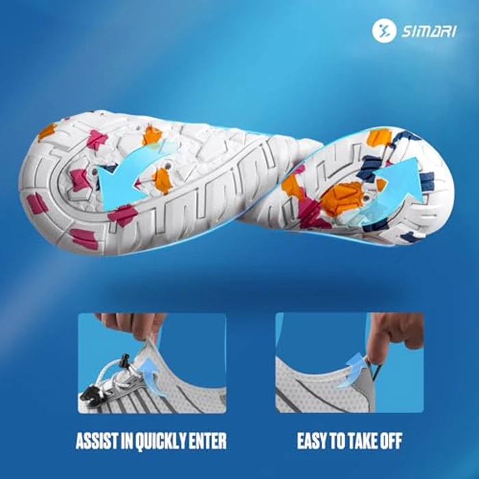 SIMARI Water Shoes for Women Men - Barefoot Quick-Dry Aqua Socks | Lightweight Swim Shoes for Surfing, Swimming, Beach Sports, Kayaking, Diving | Non-Slip Design by SIMARI - Image 3