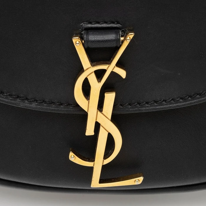 Saint Laurent Calfskin Monogram Kaia Mini Shoulder Bag - Calfskin - Black by Saint Laurent - Image 10