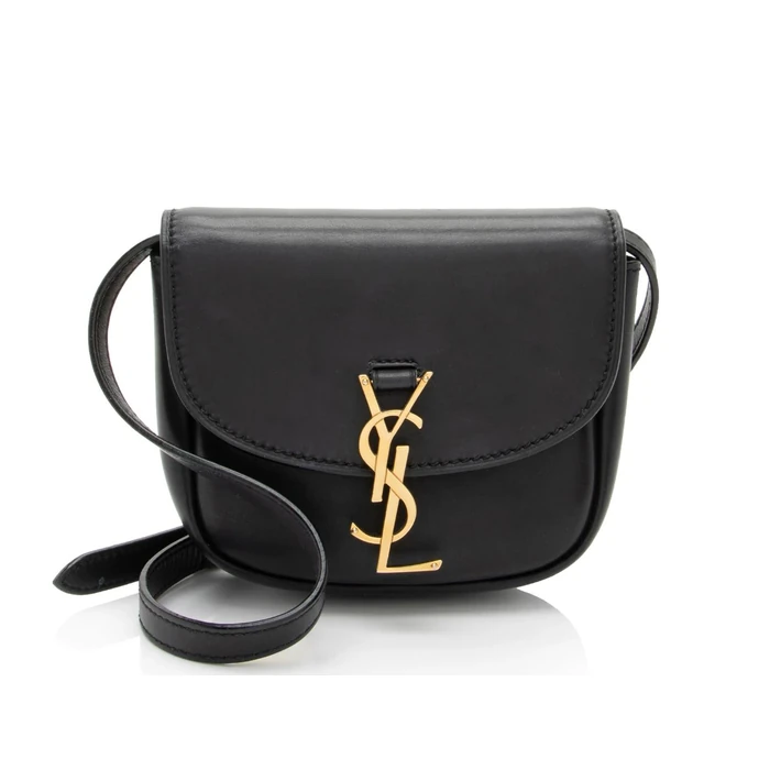 Saint Laurent Calfskin Monogram Kaia Mini Shoulder Bag - Calfskin - Black by Saint Laurent - Refurbished - Excellent condition