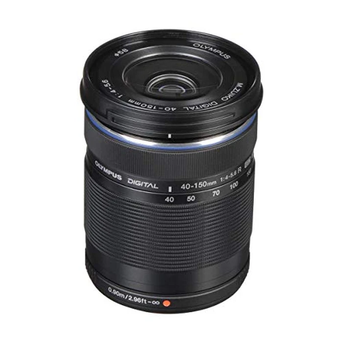 Olympus M.Zuiko Digital 40-150mm F4.0-5.6 R Black for Micro Four Thirds System Camera, 3.75x Zoom Lens, Portable Design by OM SYSTEM - Used - Very Good condition - US$79.00
