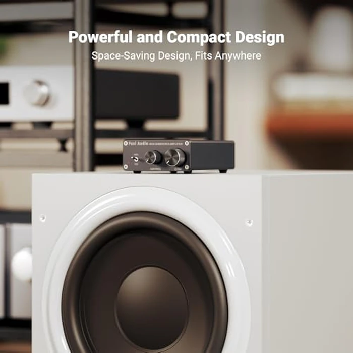 Fosi Audio M04 Subwoofer Amplifier for Home Theater Mono Channel Digital Class D Integrated Power Amp for Passive Speakers Subwoofer by Fosi Audio - Image 2